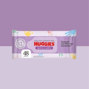 Lenços Huggies Rosto e Corpo